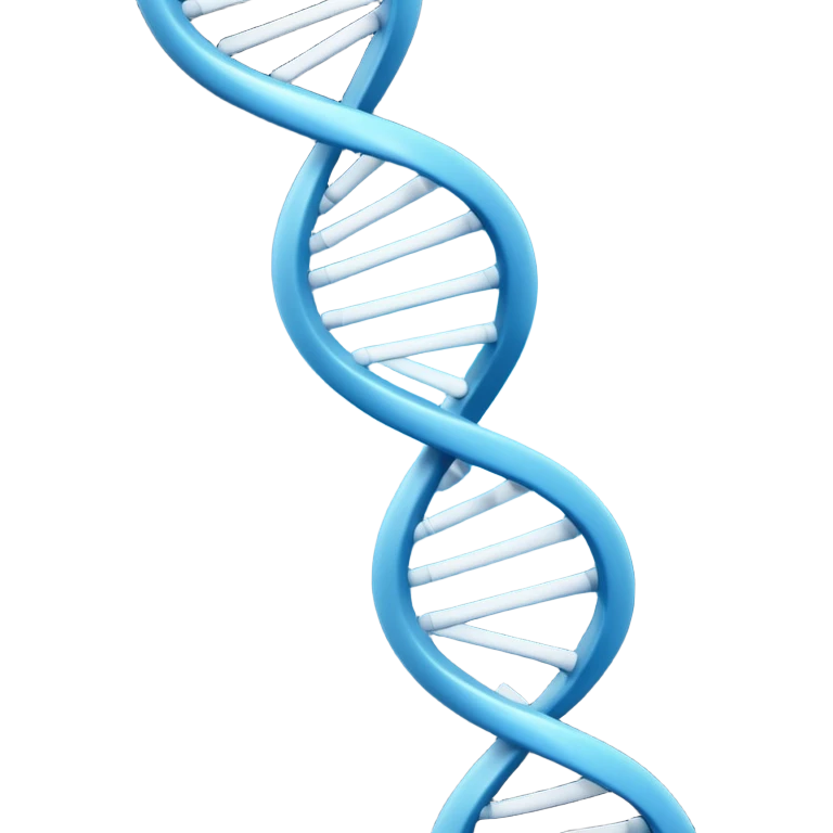 3D render of DNA Helix, forensic investigation aesthetic, sterile clinical lighting, cool blue undertones, sharp high-contrast details, professional clean look. emoji