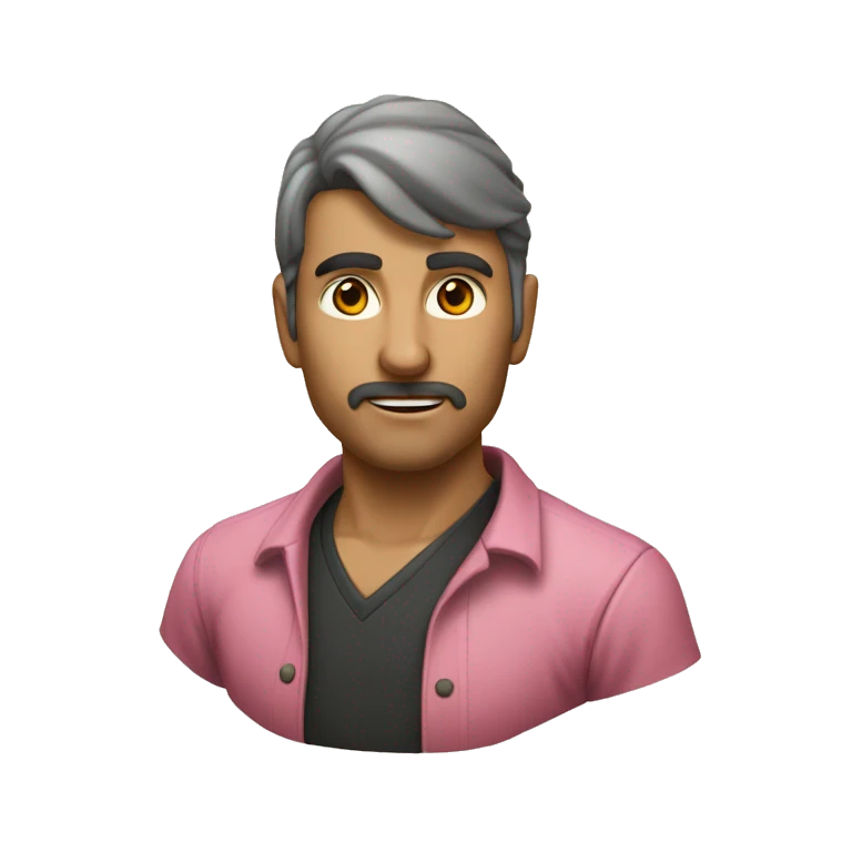 Boto cor de rosa emoji