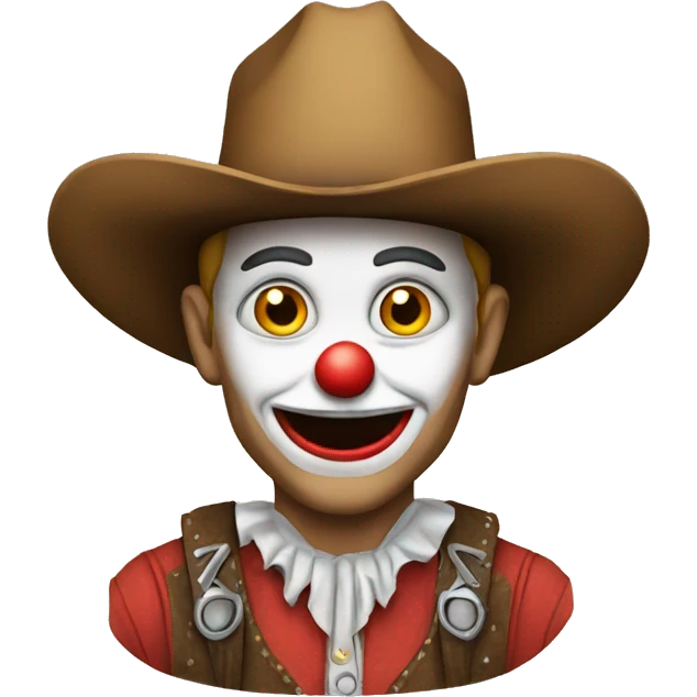 Cowboy clown  emoji