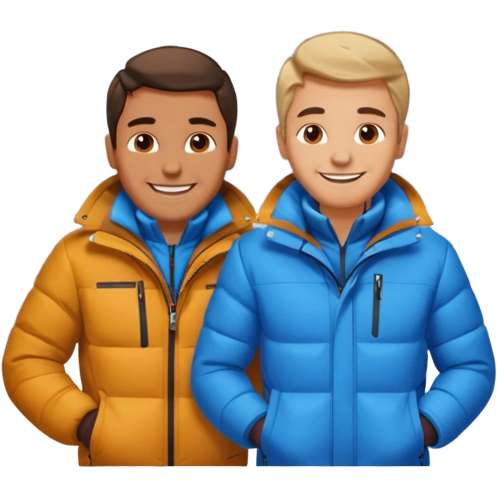 2 men skiing emoji