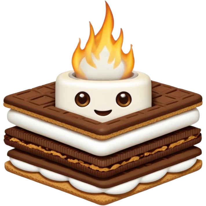 smores with eyes cute emoji