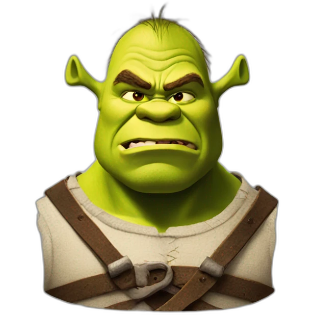 Angry shrek emoji