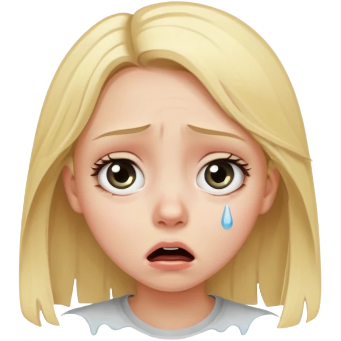The girl is terrified emoji