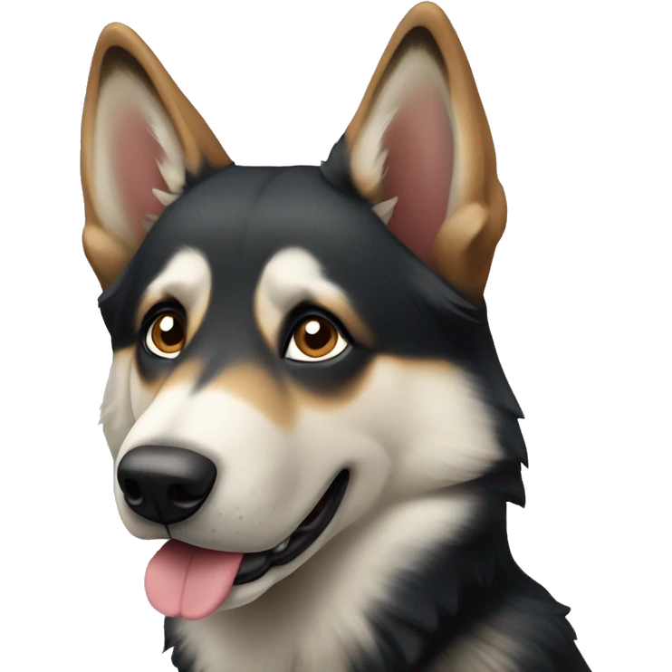 Husky German shepherd dog emoji