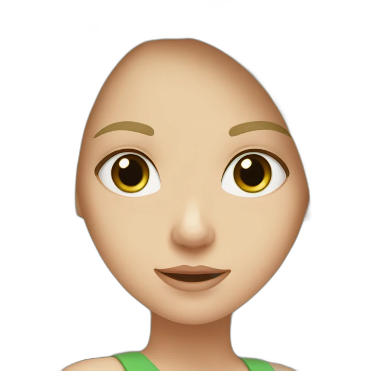 A white, blonde, green eyes girl talking with a white, brown hair, brown eyes girl emoji