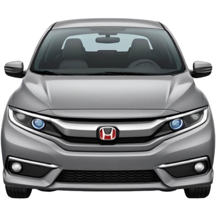Make an emoji of a 2024 Honda civic with a grey exterior with no added color  emoji