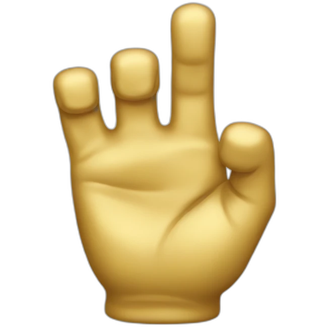 gold-finger emoji