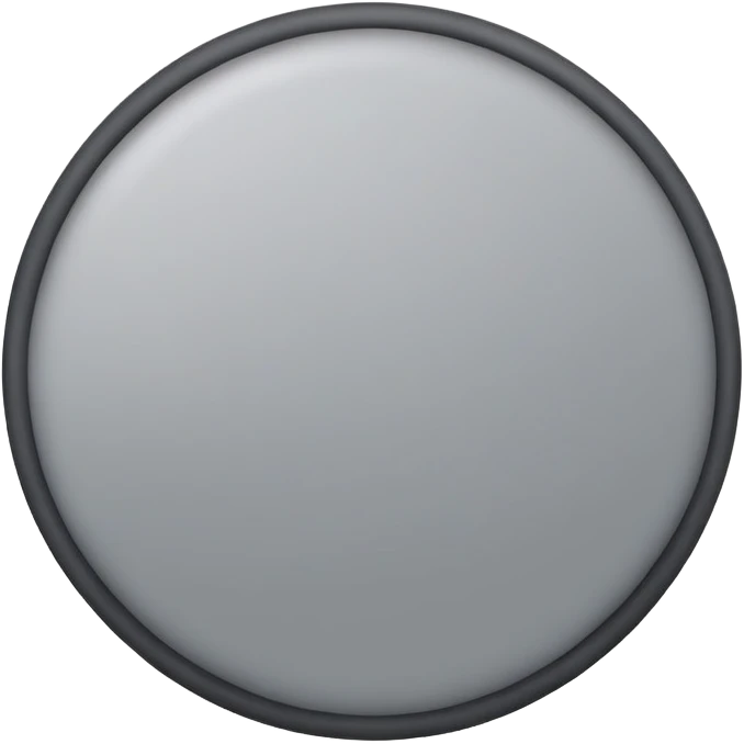 normal gray circle, simple, medium gray emoji