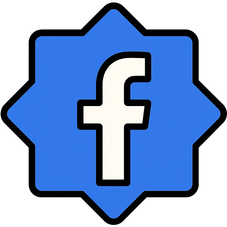 Facebook blue badge icon emoji