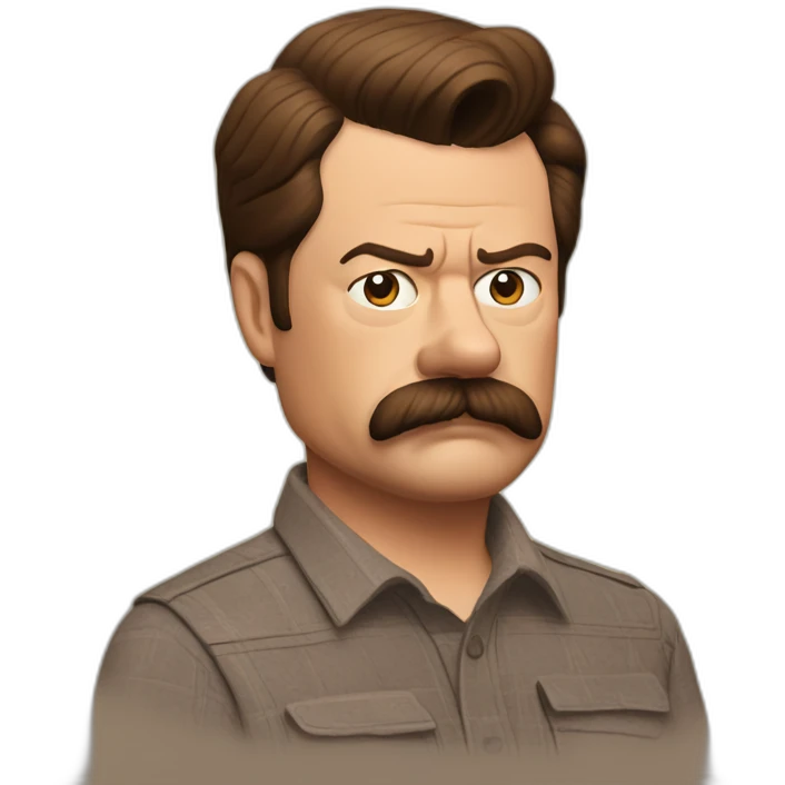 Ron Swanson parks and recreation emoji