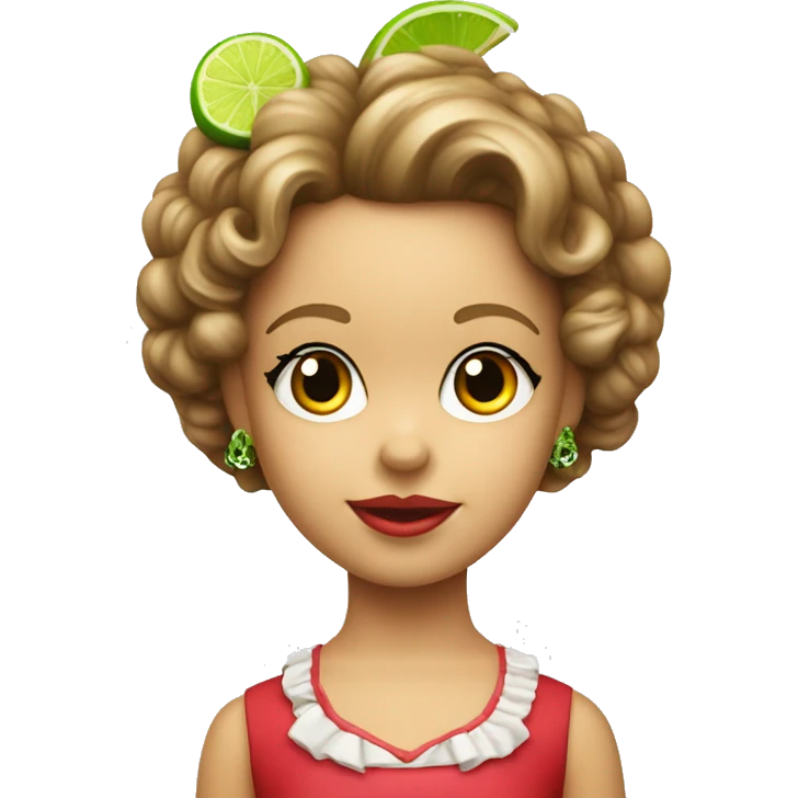 shirley temple with lime  emoji