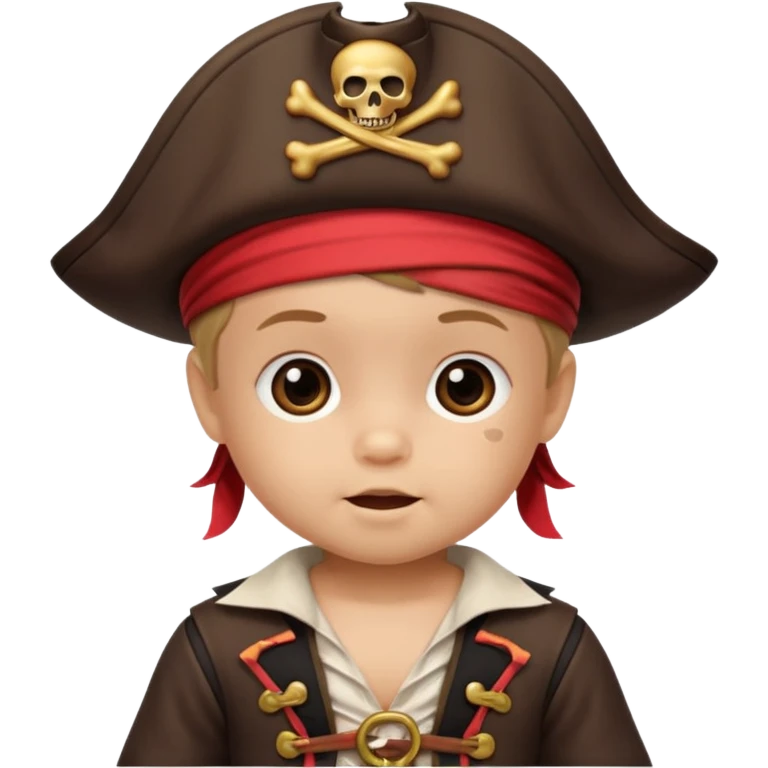 cute pirate baby emoji