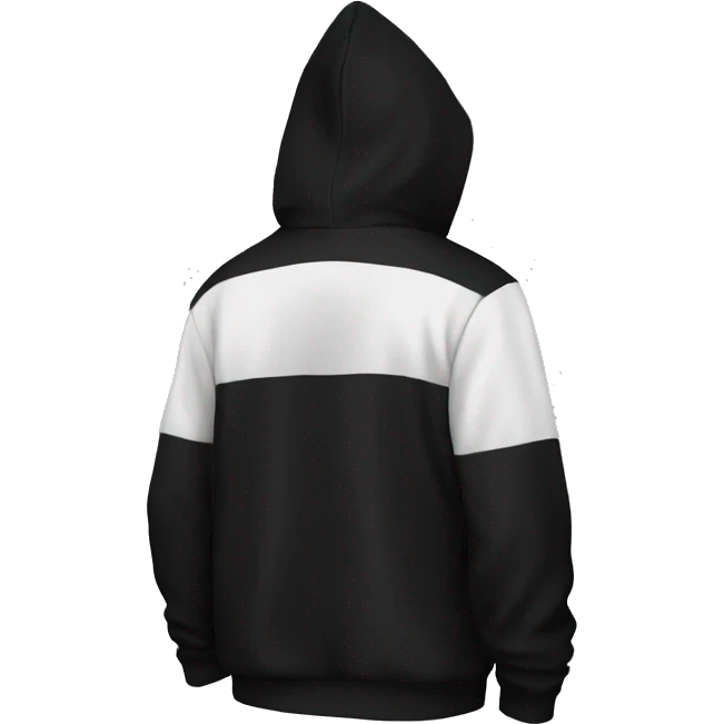 Black hoodie back emoji