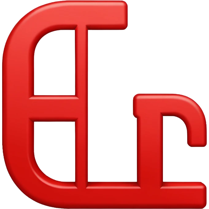 SBD white letter with red outline emoji