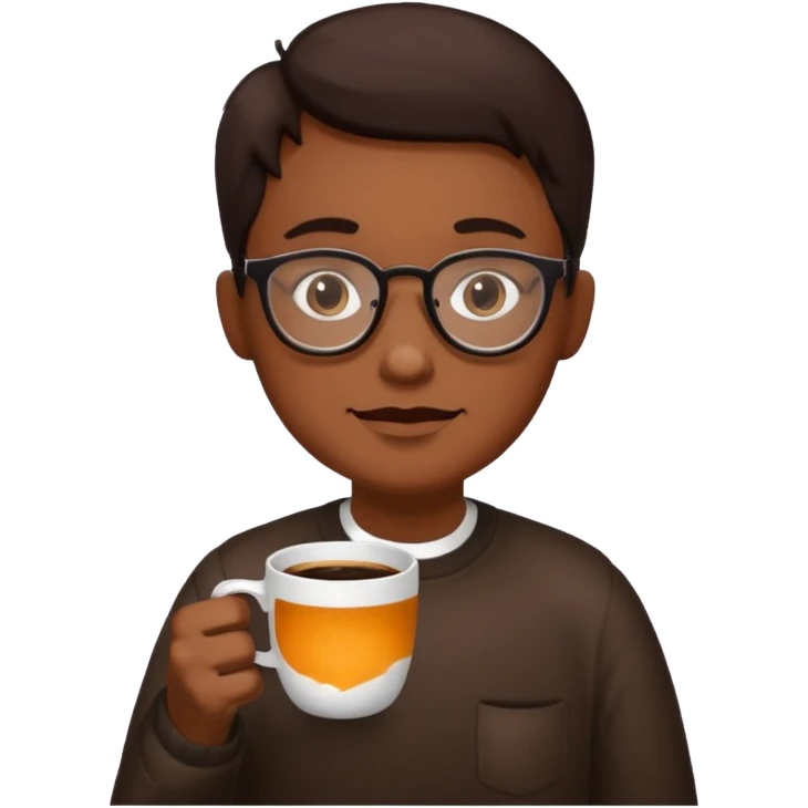 coffe and glasses emoji