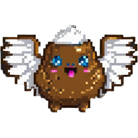 poop emoji with wings emoji