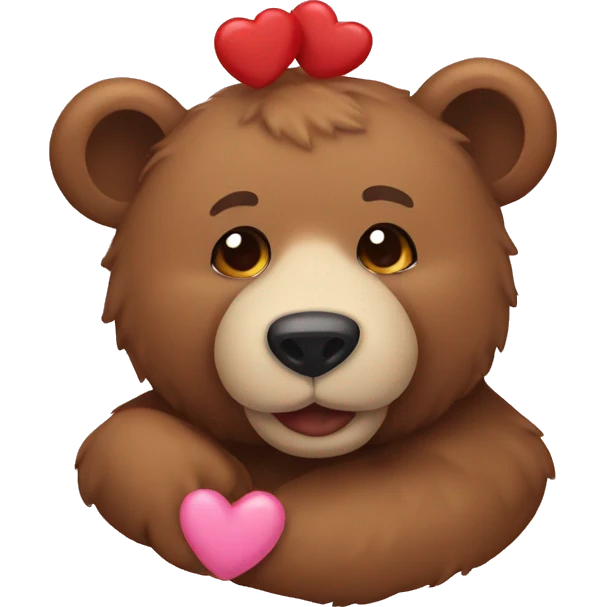 love bear emoji