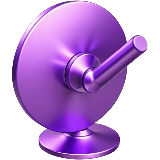 Purple 3D metallic location icon emoji
