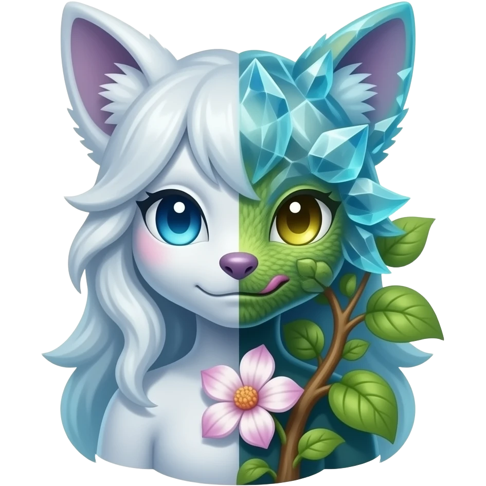 Diancie-Amaura-Aurorus-crystal-flower-Shirin-shrub-avatar-aesthetic-fusion emoji