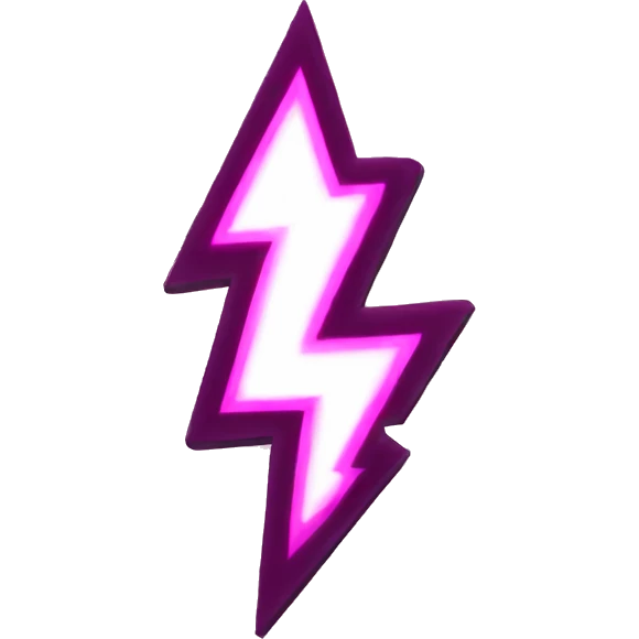 pink lightning bolt emoji