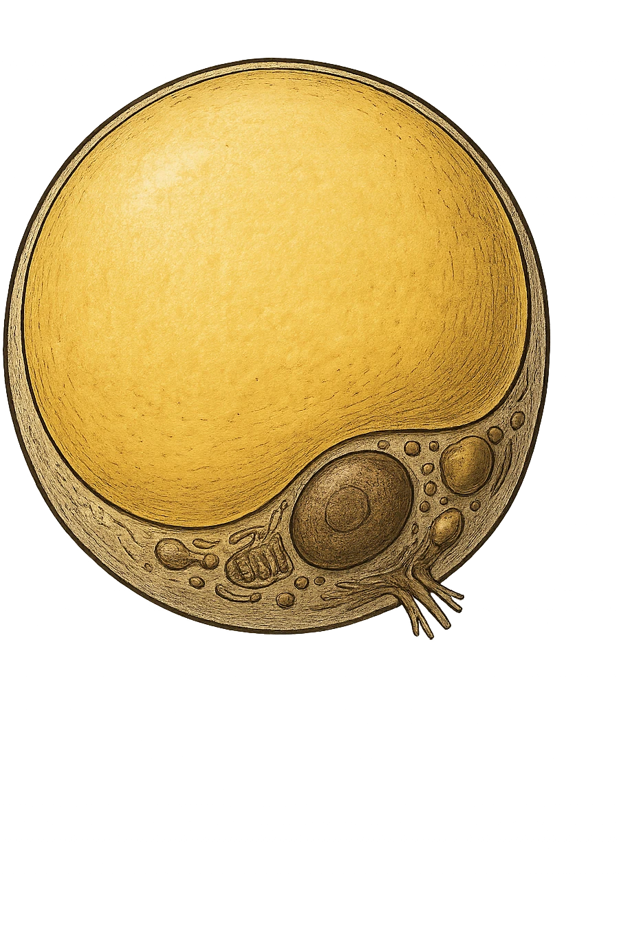 adipocita giallo (cellula di grasso anatomica) emoji
