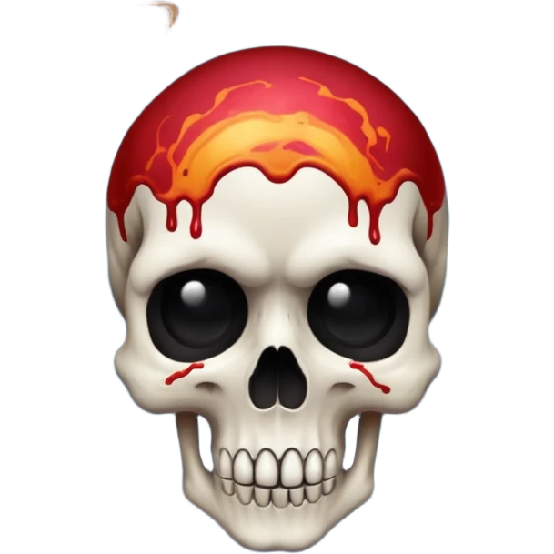 image of deep space, with planets, stars an a galaxy, in the style of your bleeding skull art. With a black background emoji