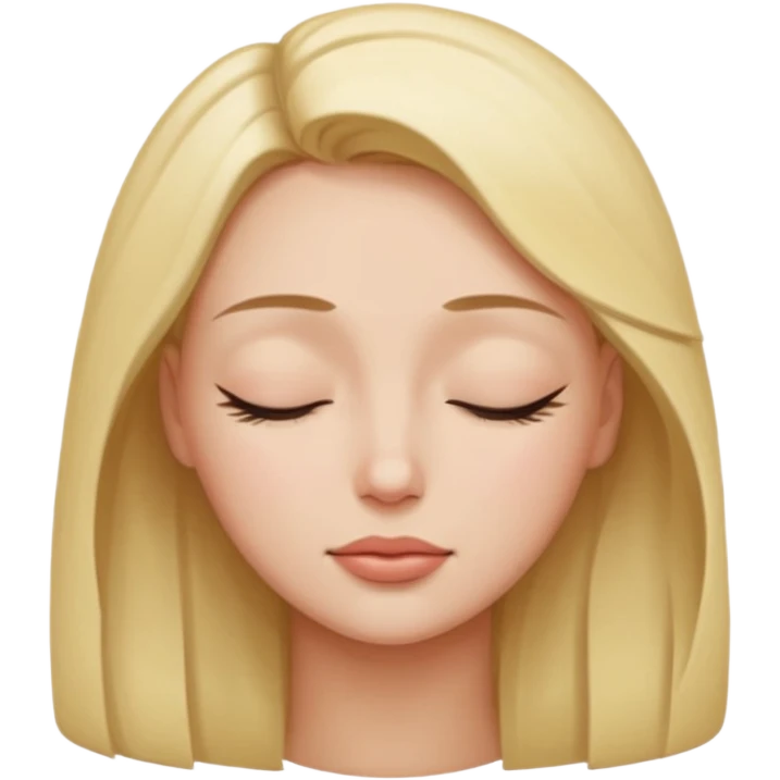 woman eyes closed emoji