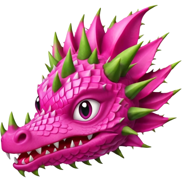 a dragon with the design of a dragon fruit emoji