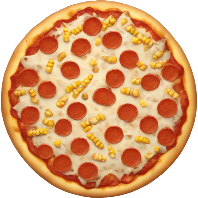 Pizza with corn topping  emoji