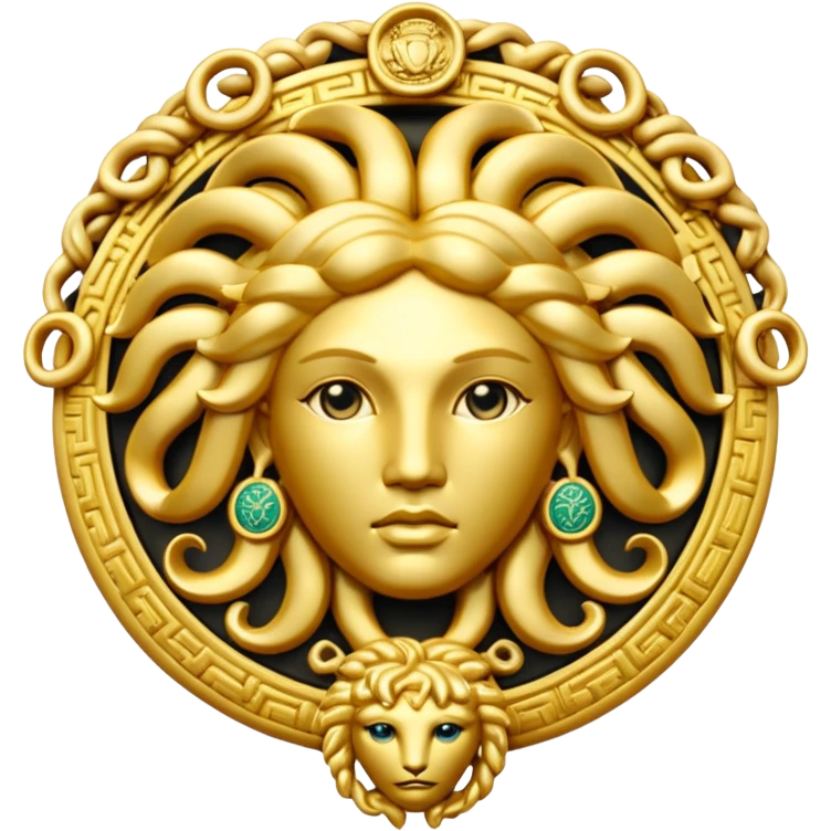Make me a Versace Medusa logo emoji  emoji