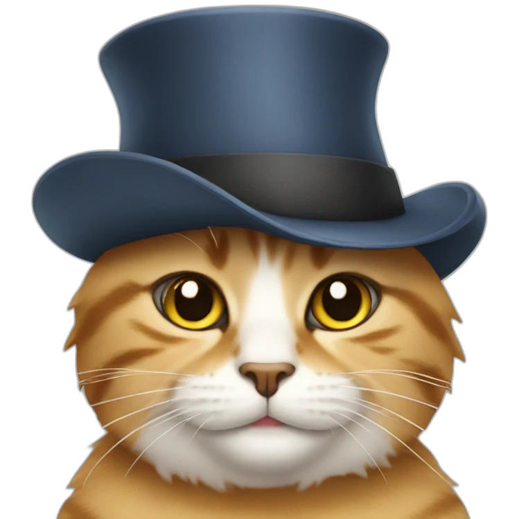 cat with a hat emoji