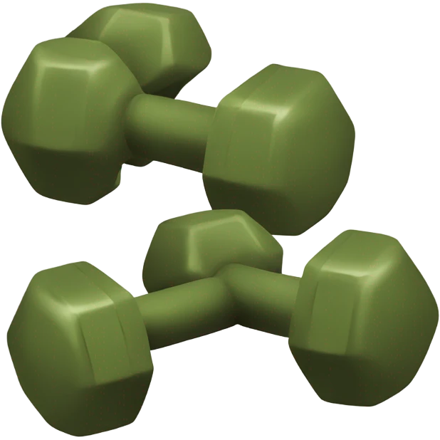 olive dumbbells emoji