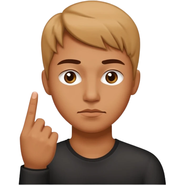 Side eye middle finger  emoji