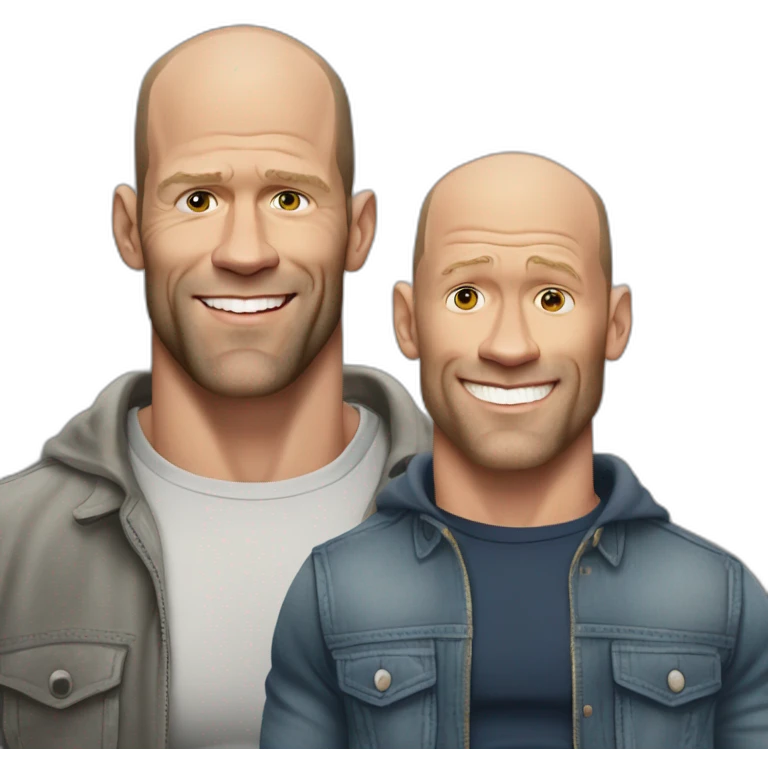 John cena avec Jason statham emoji