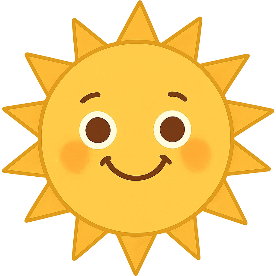 smiling sun emoji