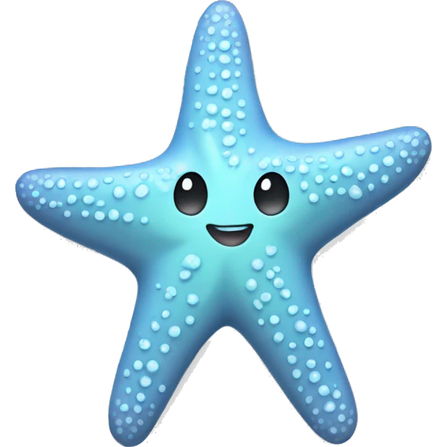 pastel blue starfish emoji