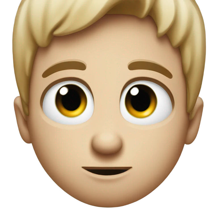 Rolling eyes while smirking emoji