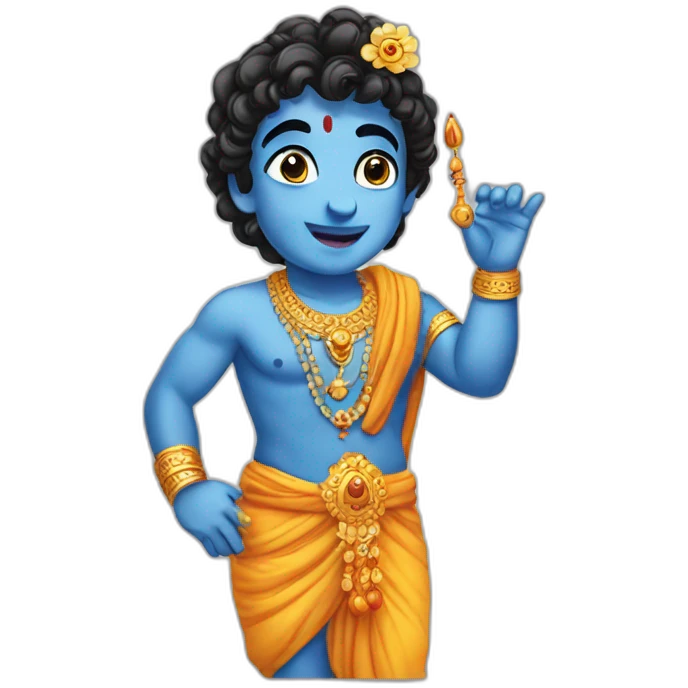 God Krishna little  emoji