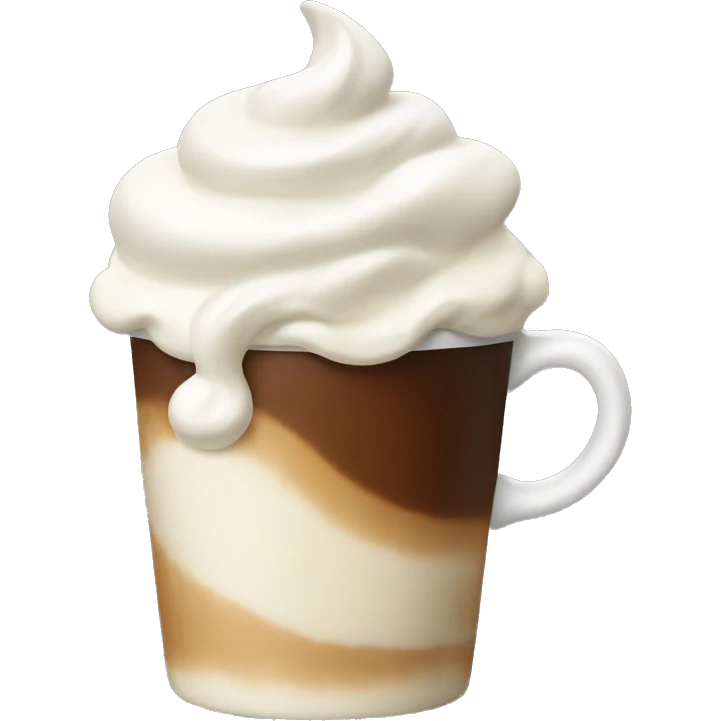 Coffee with whipped cream  emoji