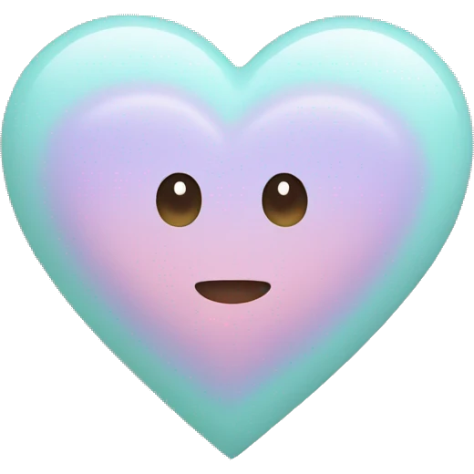 A heart with pastel colors  emoji