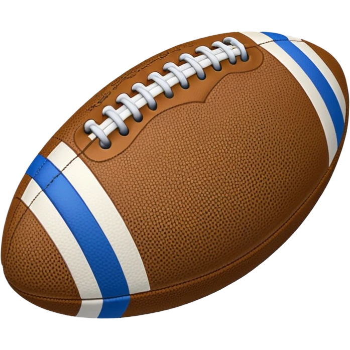 blue football ball emoji