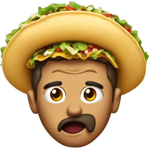 Mad taco emoji