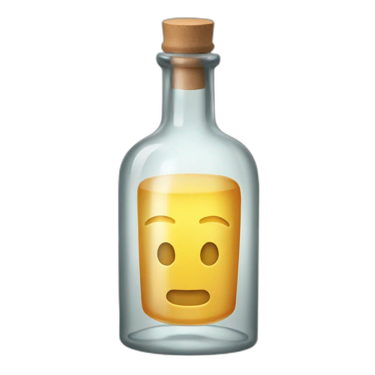 glass liquor bottle emoji
