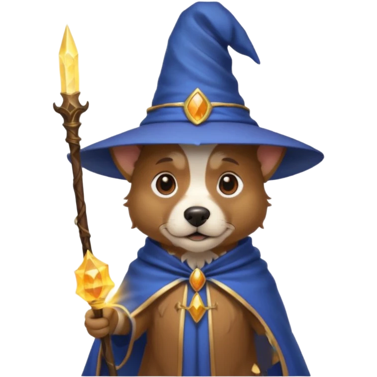 Dog wizard emoji