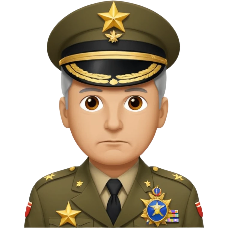 An American general in full uniform emoji