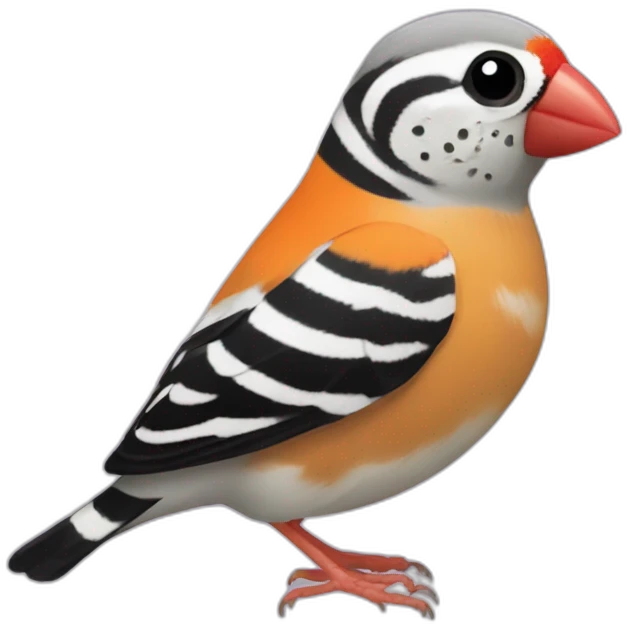 "Zebra finch" chestnuk emoji
