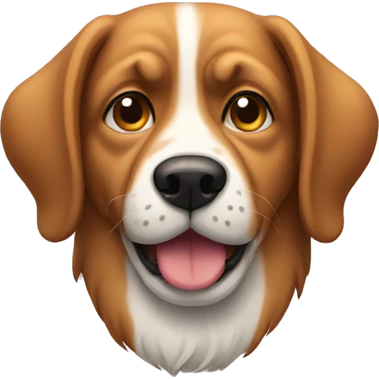 Dog with a moustache  emoji