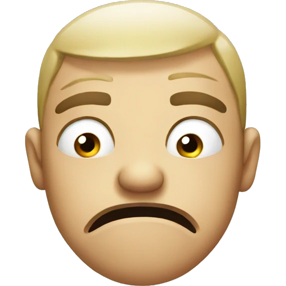 Disgusted face emoji