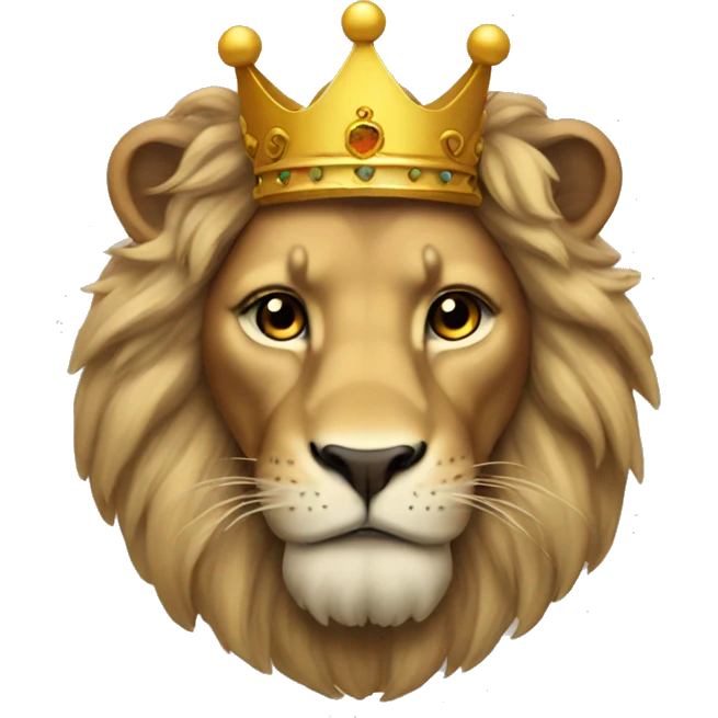 crowned lion emoji