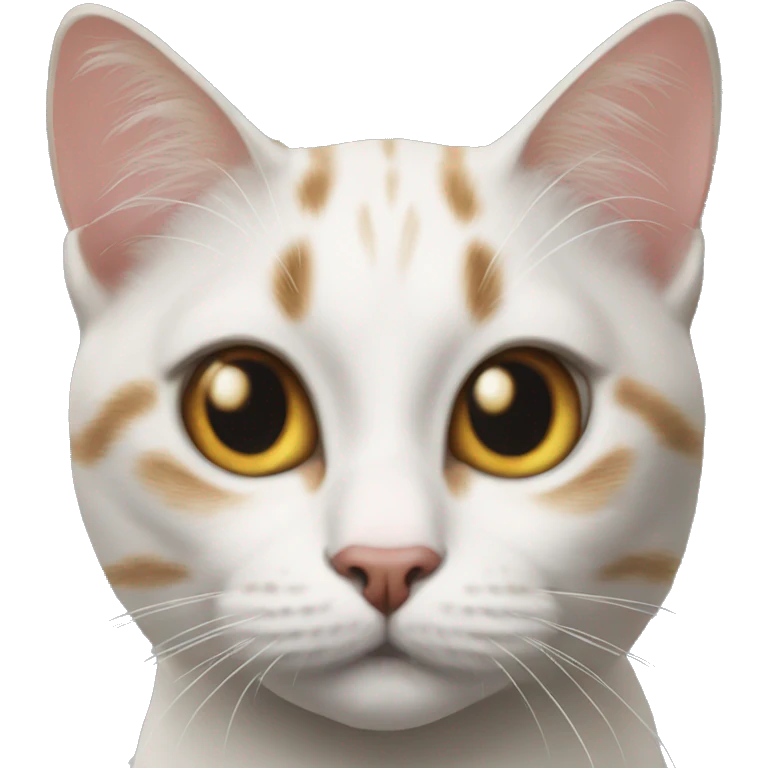 Realilistic close up of cat emoji